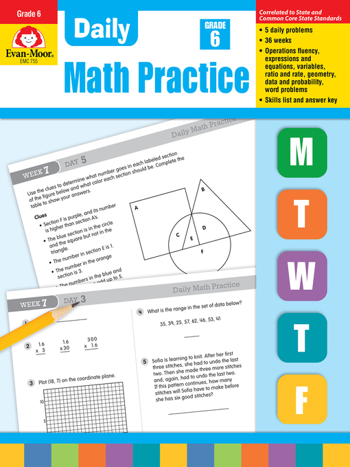Cover image for Daily Math Practice, Grade 6